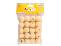 Koraliki drewniane PJ-2754 20szt. 25mm Aliga